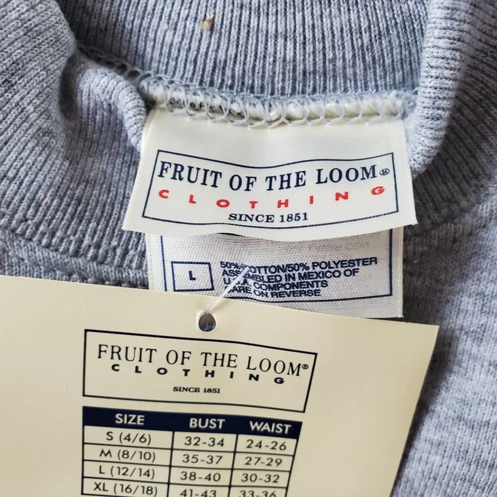 - NWT Vintage 90s Fruit Of The Loom Sweatshirt │L