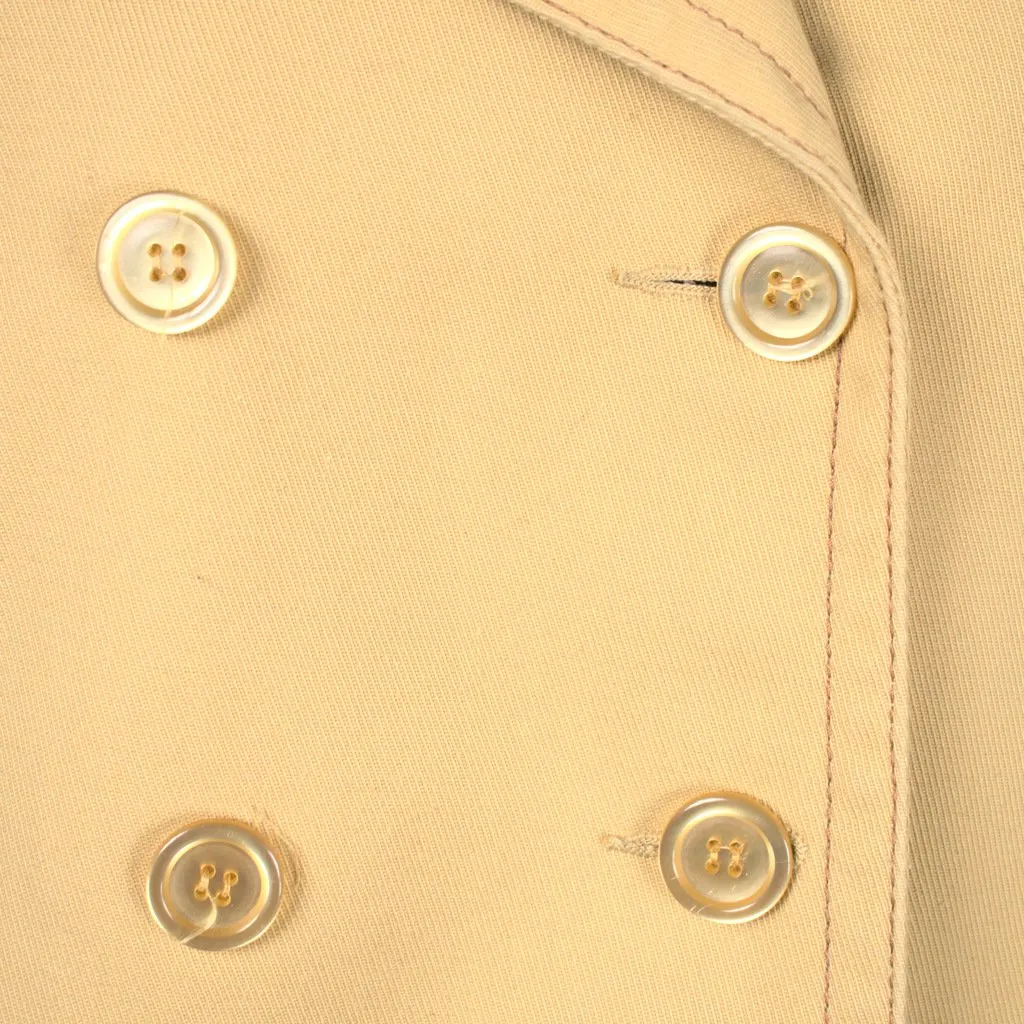 1960s Tan Cotton Peacoat
