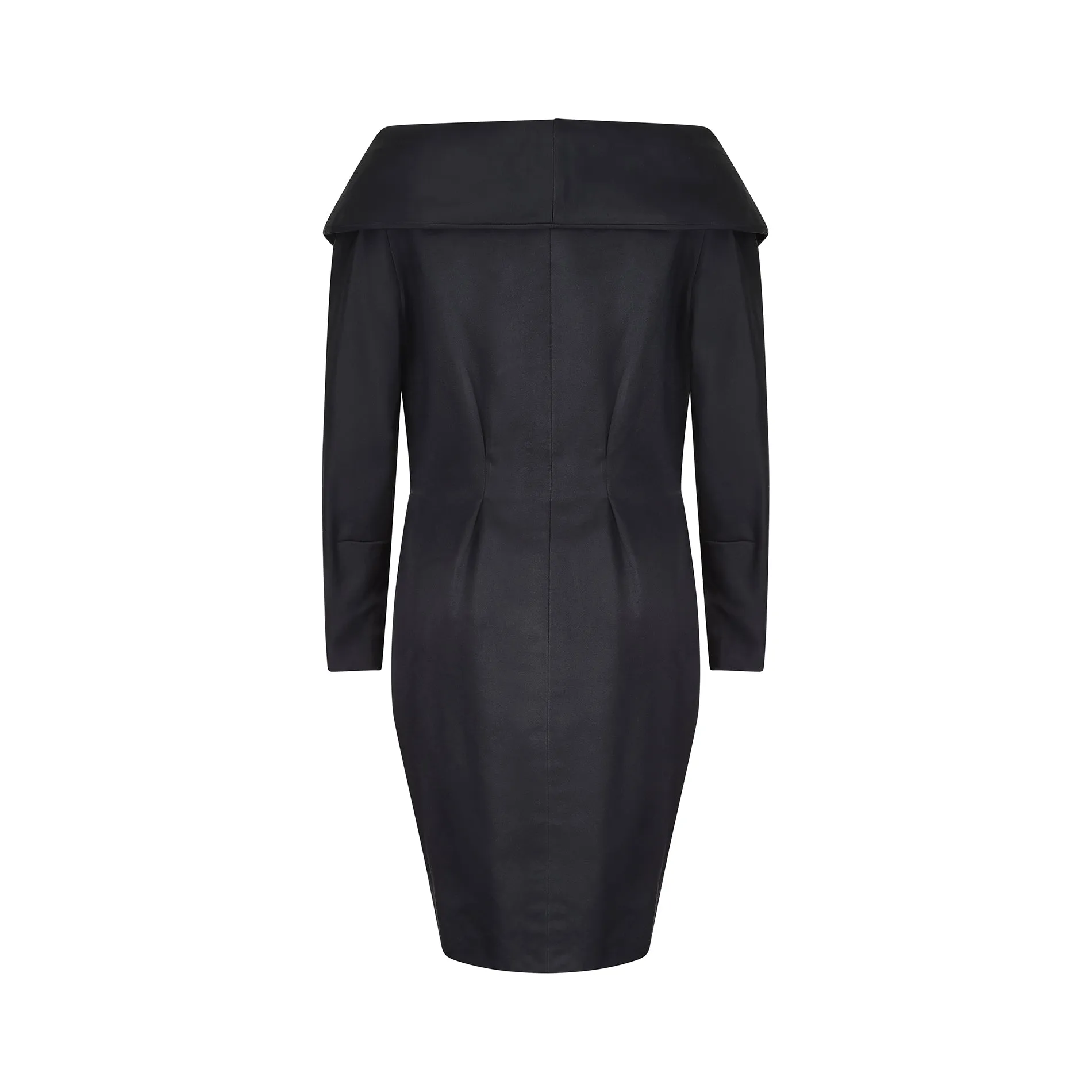 1991 Christian Lacroix Black Dress Jacket with Crystal Buttons