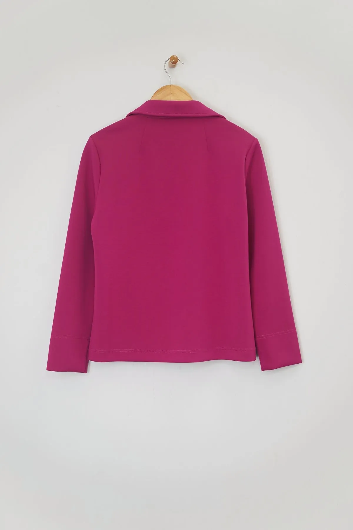 25" Long Sleeve Scuba Crop Polo