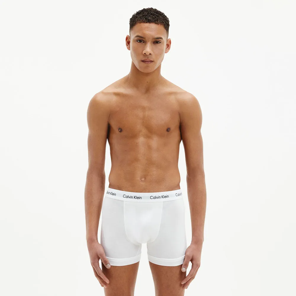 3 Pack Cotton Stretch Trunks - White