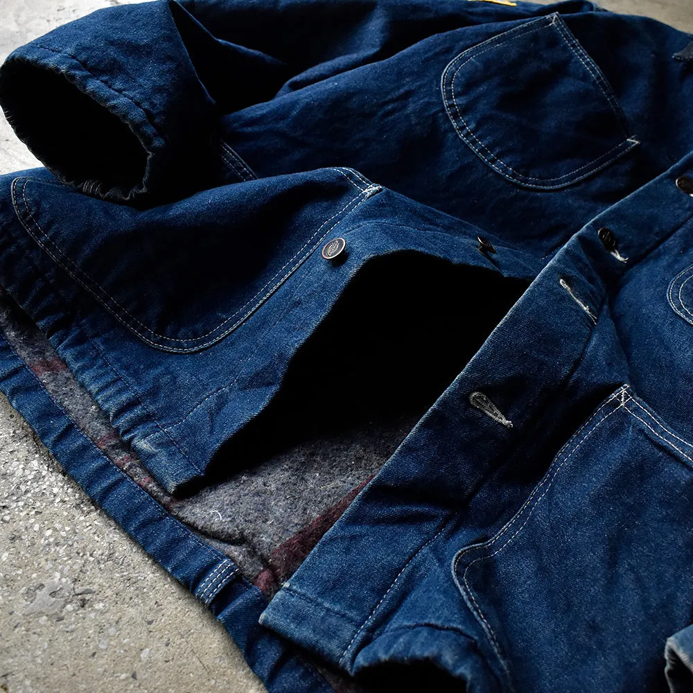 90's Dickies ワッペン！ デニム カバーオール ブランケットライナー 231205