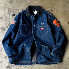 90's Dickies ワッペン！ デニム カバーオール ブランケットライナー 231205