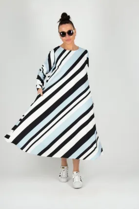 A line Stripe Dress Margo SALE