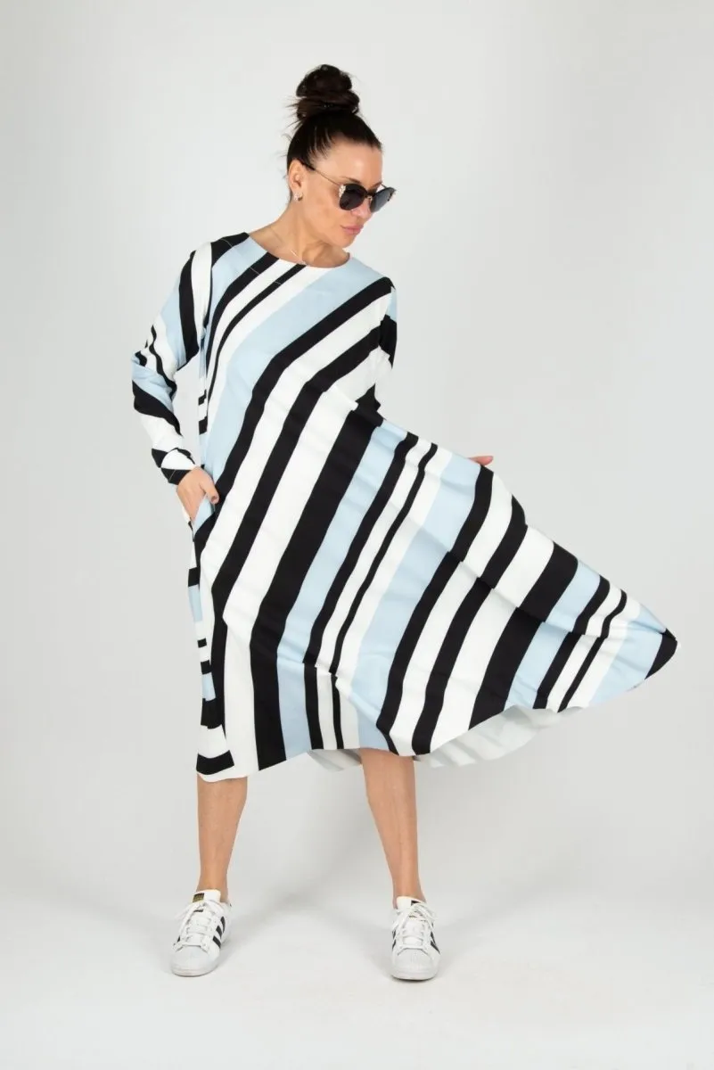 A line Stripe Dress Margo SALE