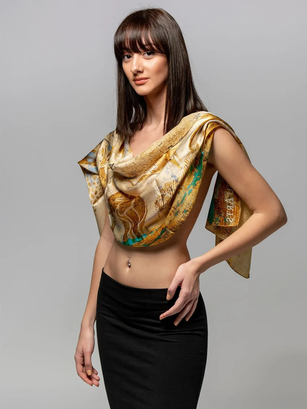 AFRICA - ORGANIC SILK SCARF
