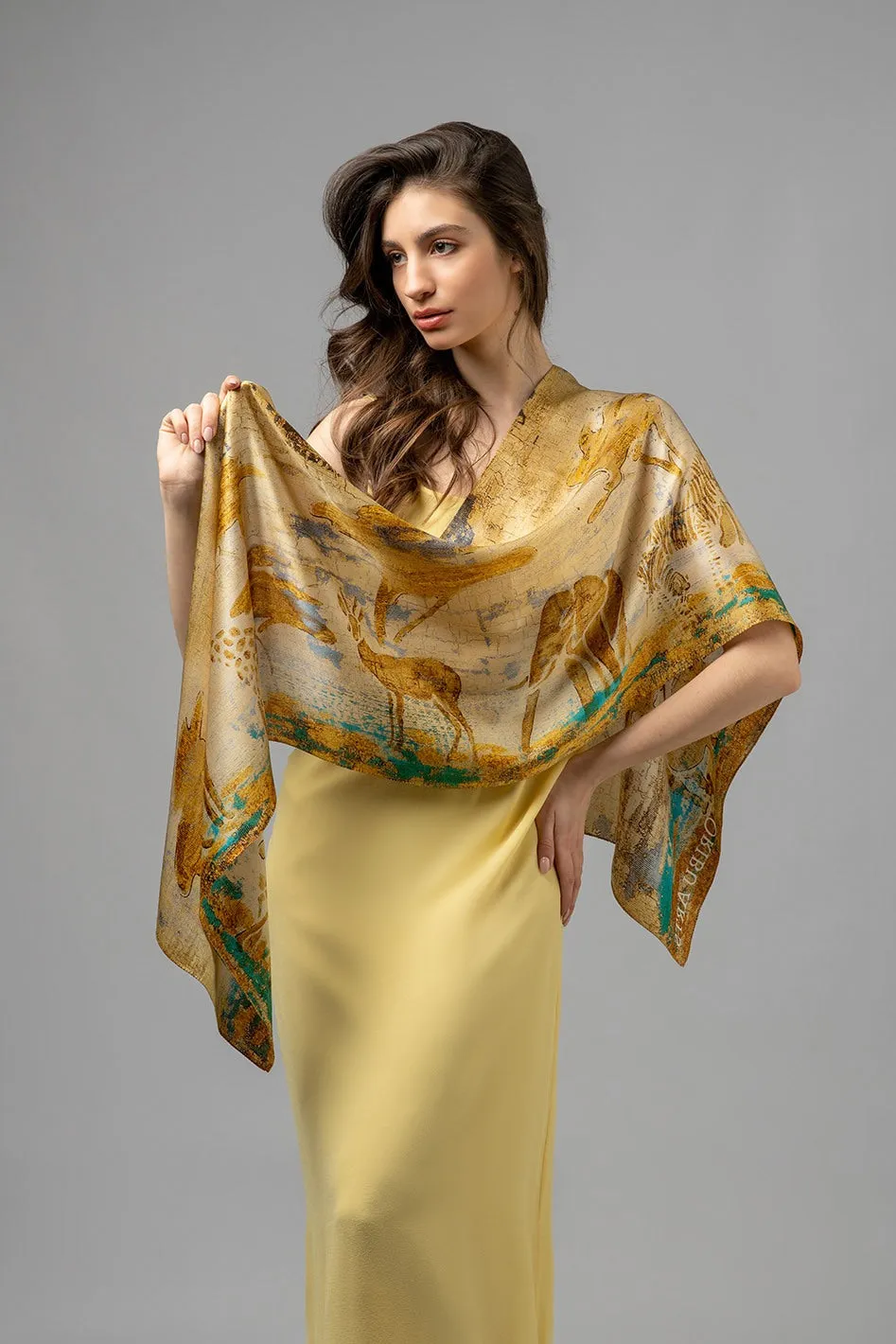 AFRICA - ORGANIC SILK SCARF