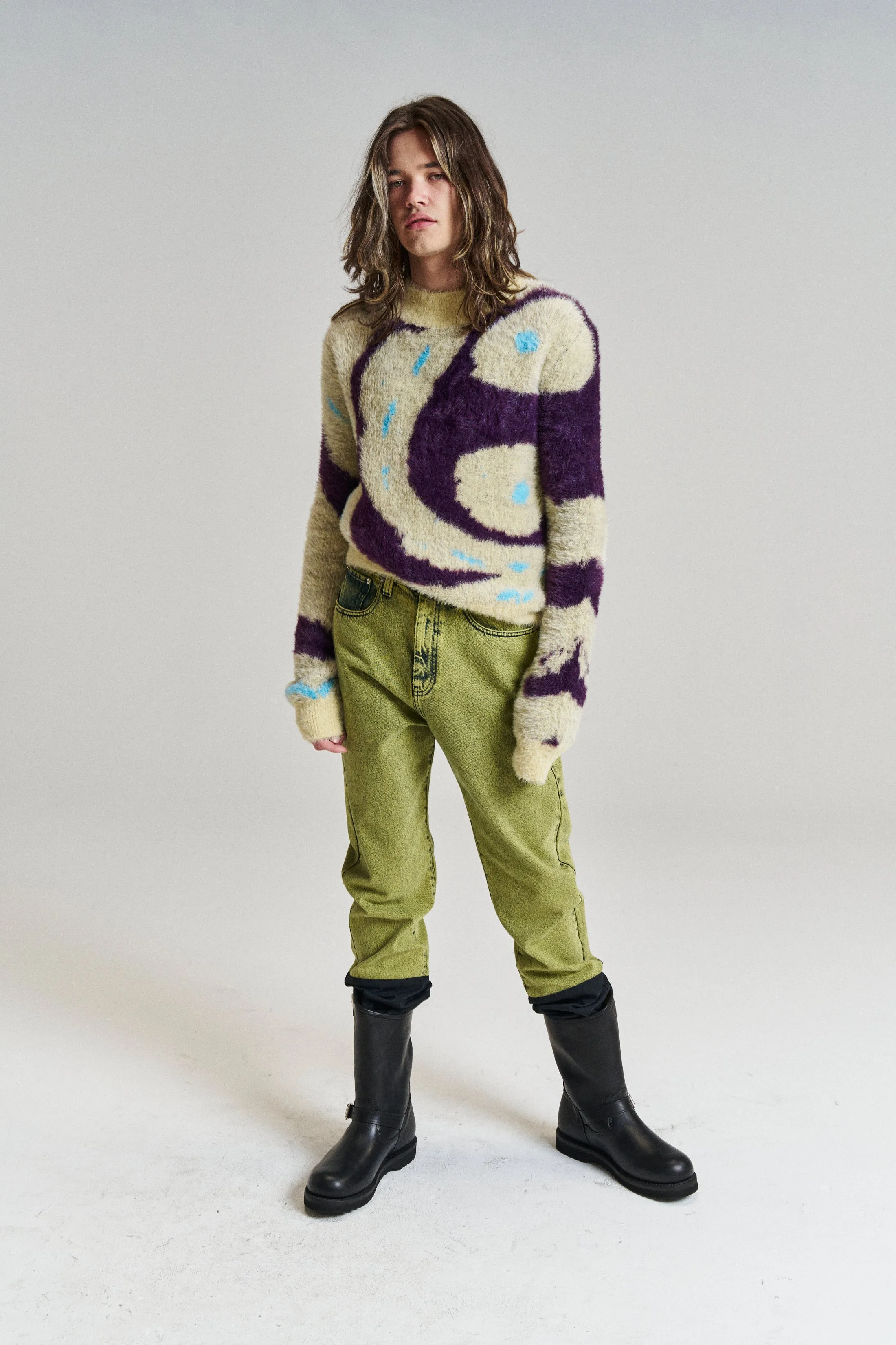 Aubergine Butterfly Arin Crewneck