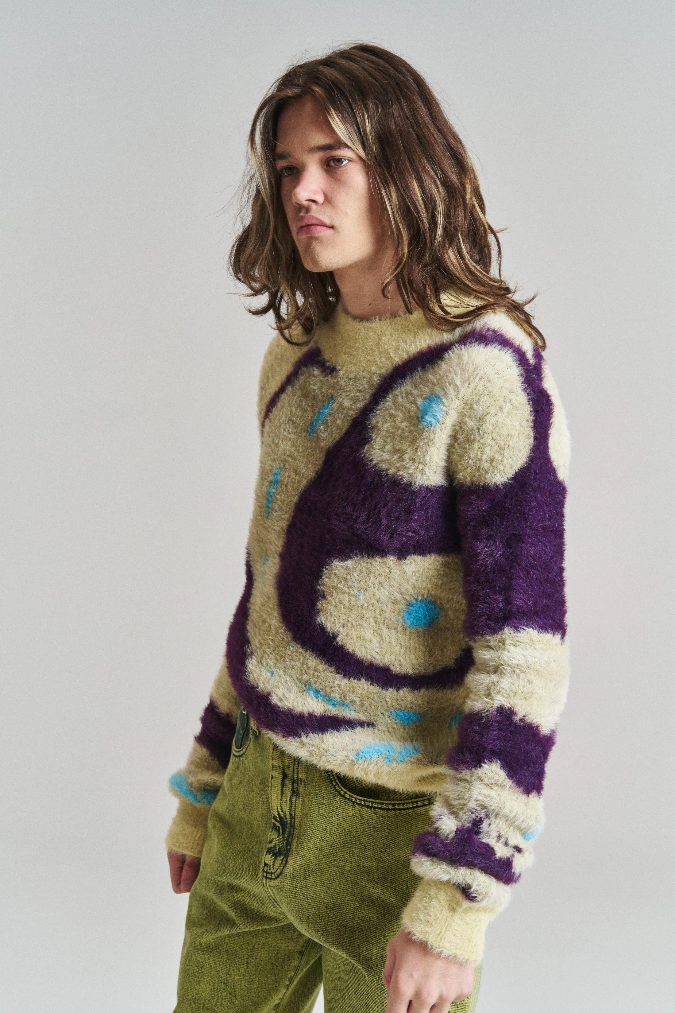 Aubergine Butterfly Arin Crewneck