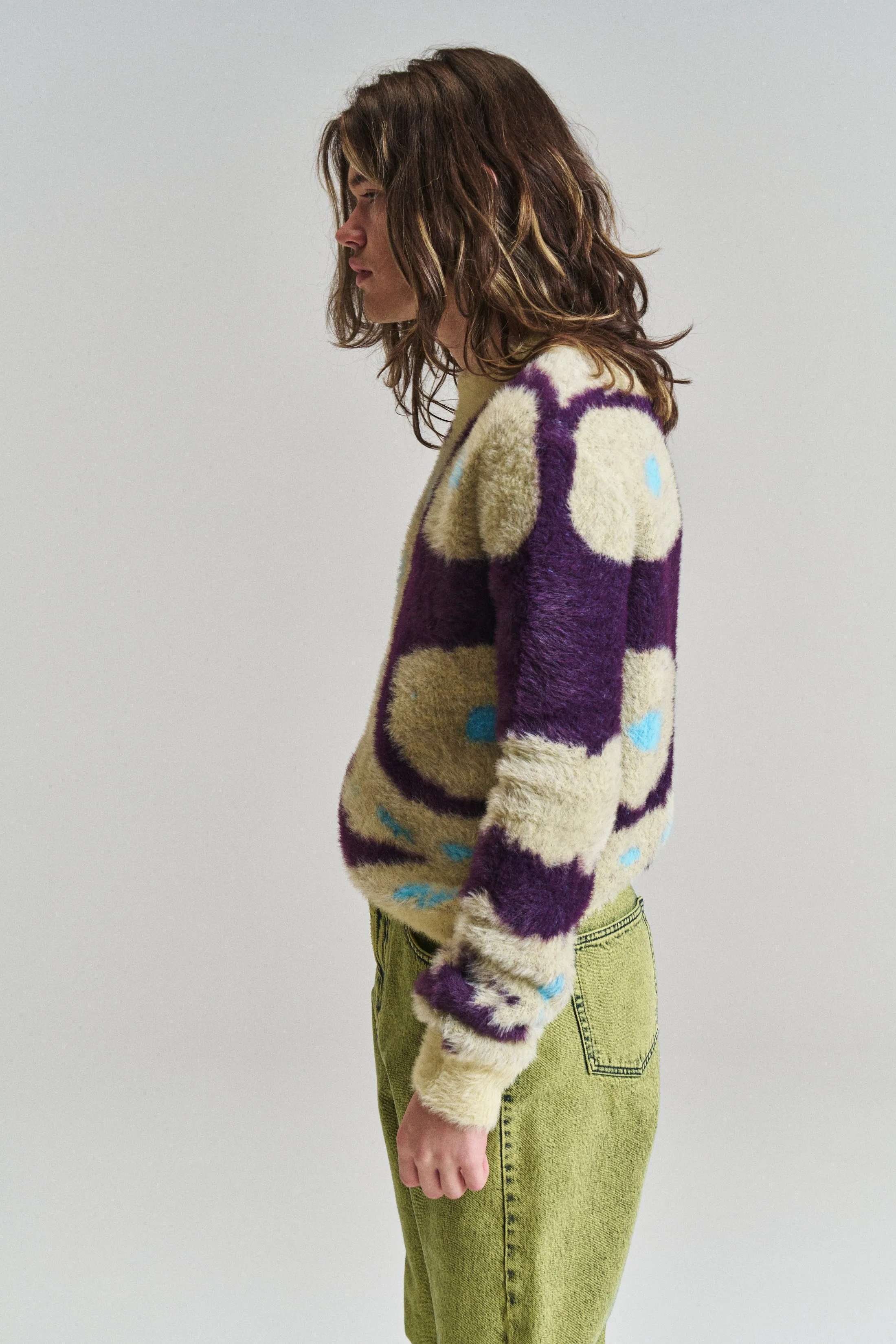 Aubergine Butterfly Arin Crewneck