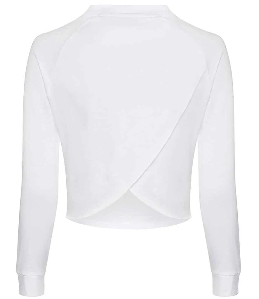 AWDis Ladies Cool Cross Back Long Sleeve T-Shirt | Arctic White