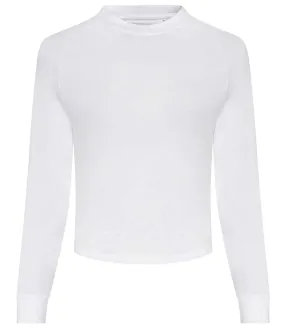AWDis Ladies Cool Cross Back Long Sleeve T-Shirt | Arctic White