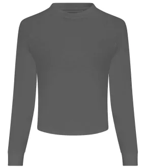 AWDis Ladies Cool Cross Back Long Sleeve T-Shirt | Iron Grey