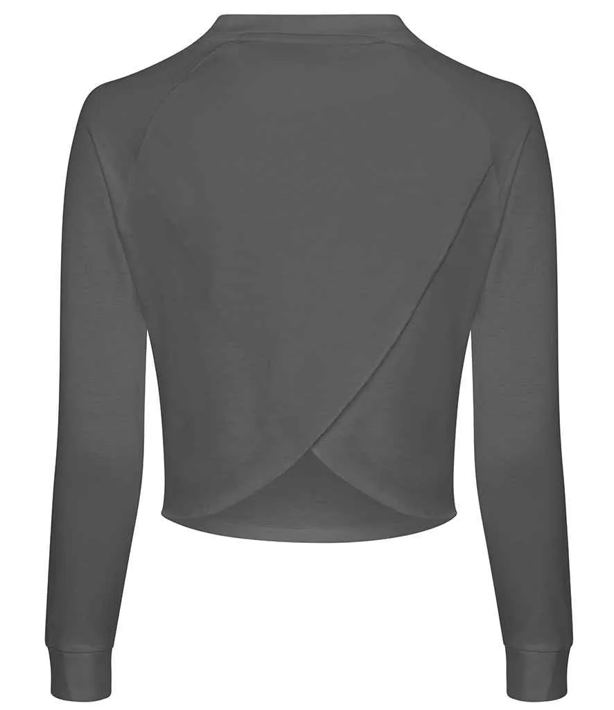 AWDis Ladies Cool Cross Back Long Sleeve T-Shirt | Iron Grey