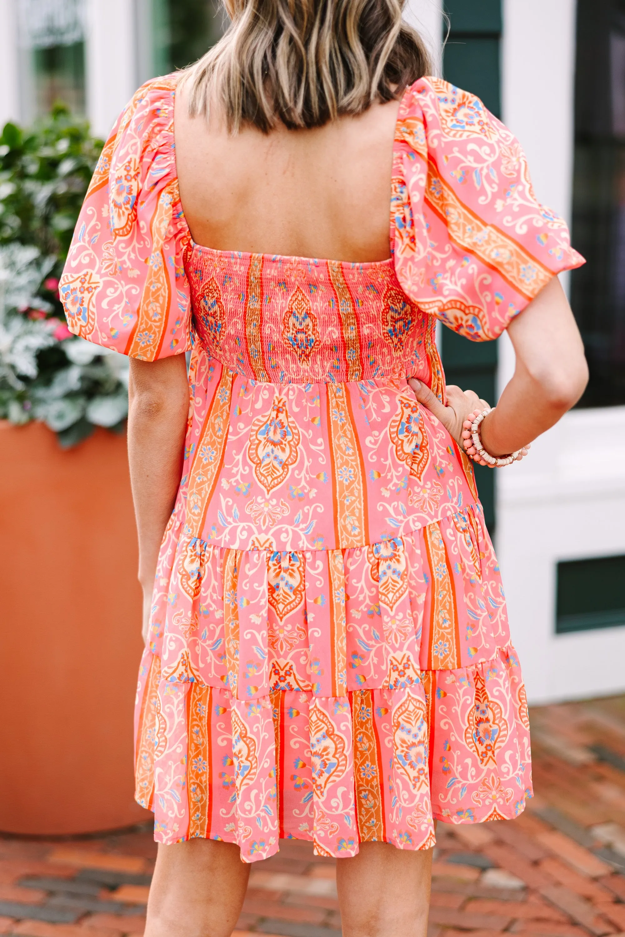 Better With You Pink Printed Dress