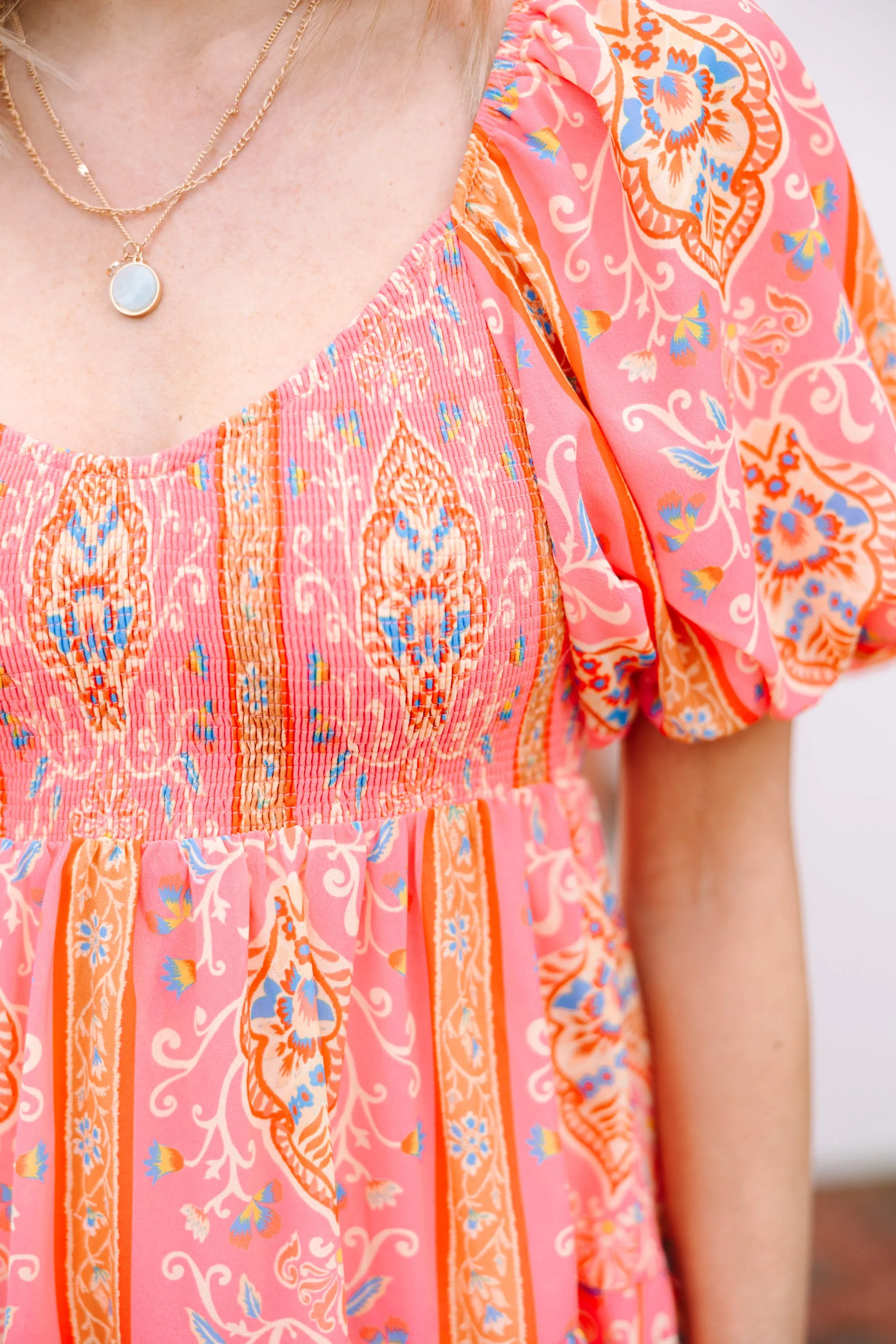 Better With You Pink Printed Dress