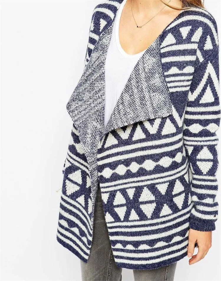 Blue Line Open Front Cardigan