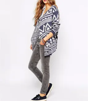 Blue Line Open Front Cardigan