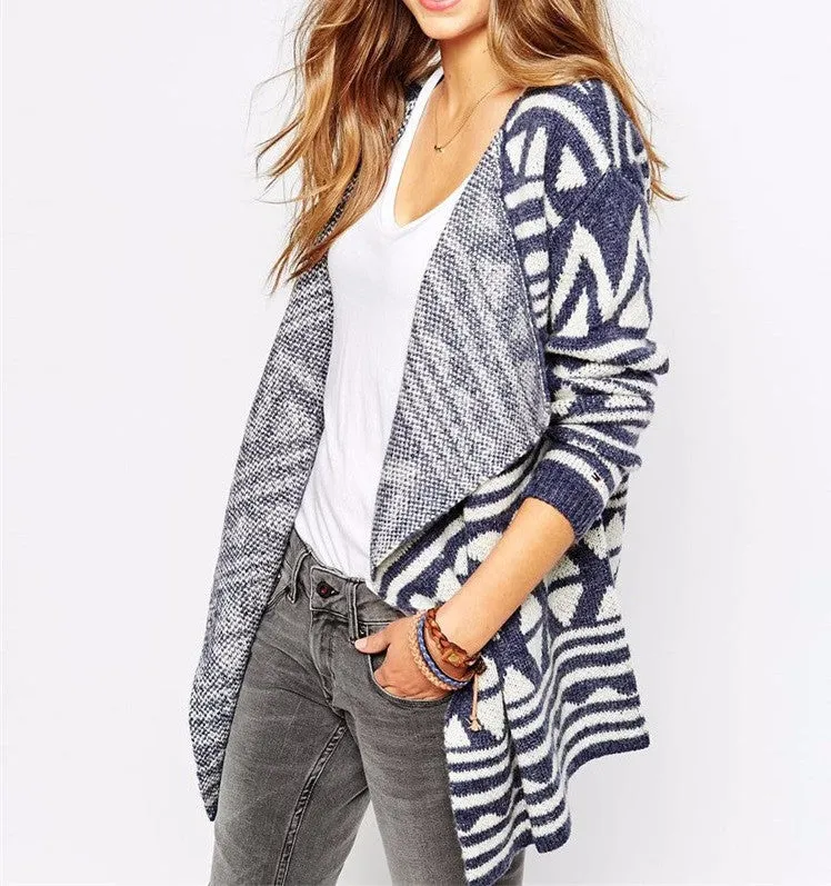 Blue Line Open Front Cardigan