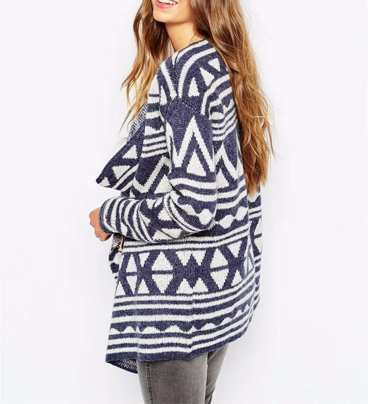 Blue Line Open Front Cardigan