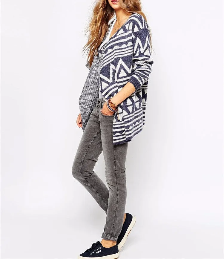 Blue Line Open Front Cardigan