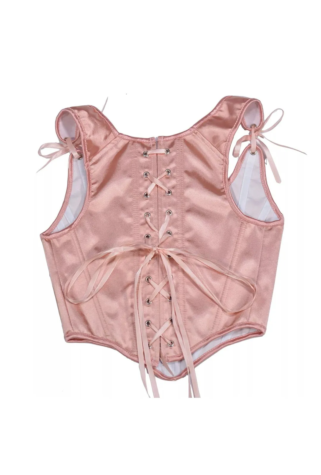 Blush Pink Bandage Corset Top