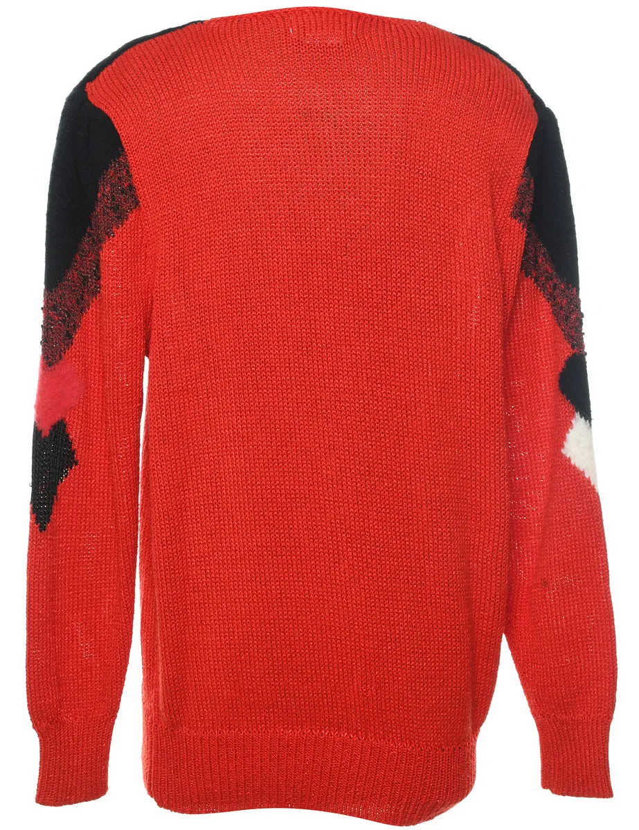 Braemar Patterned Jumper - L