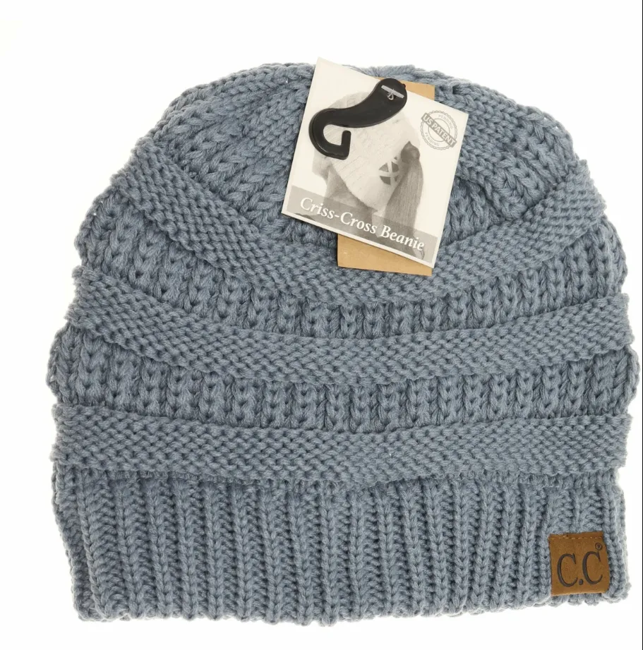 CC Beanie - Criss-Cross Knit Beanie