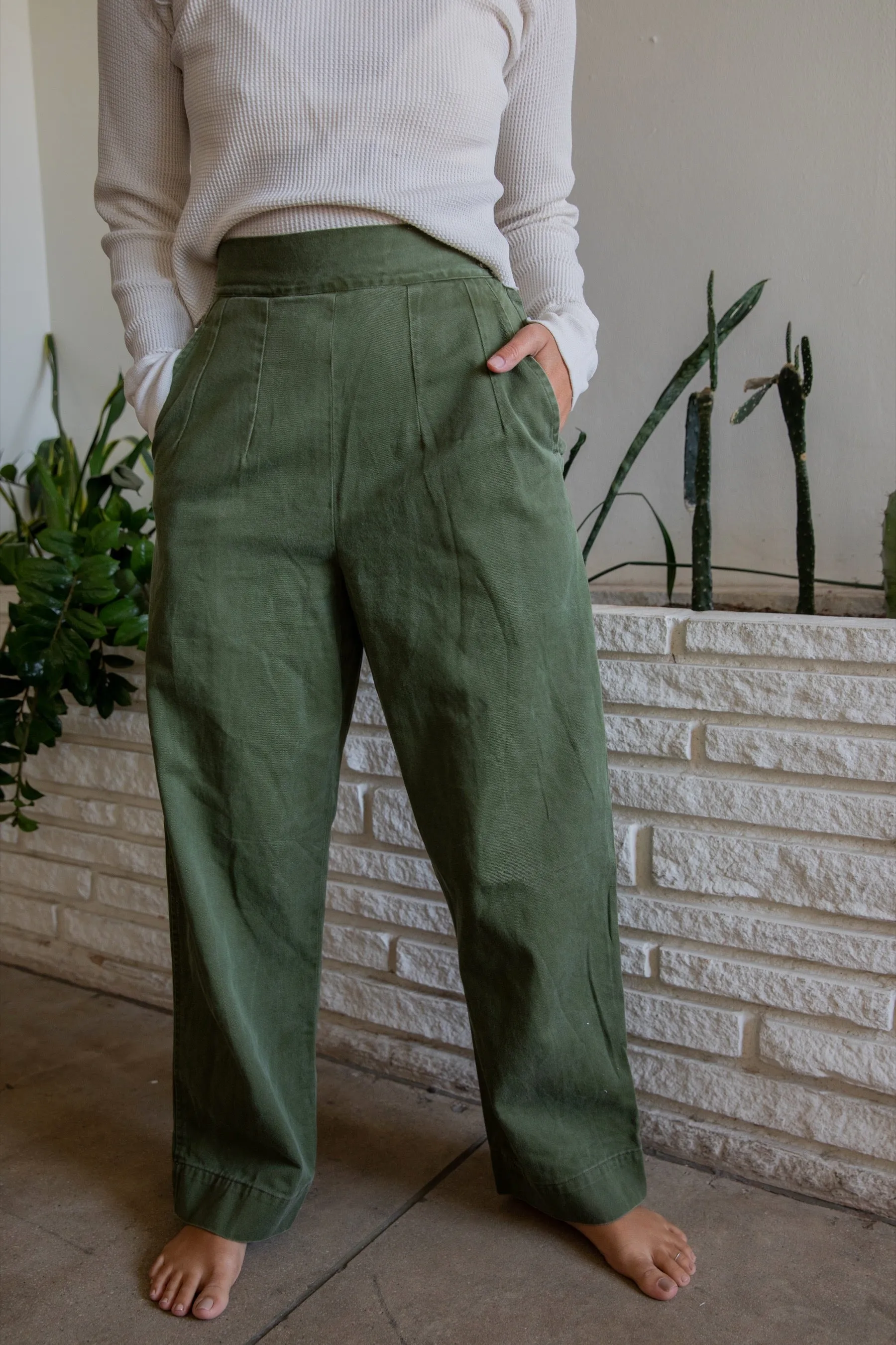 Creme Cropped Thermal