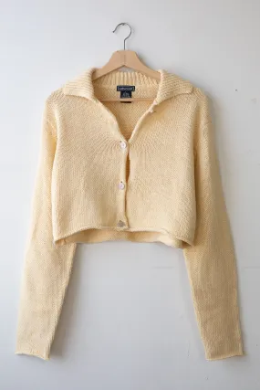 Creme Takeout Cropped Cardigan