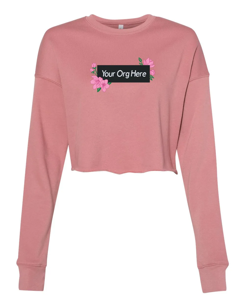Deluxe Box Logo - Bella & Canvas - Cropped Crewneck Sweatshirt