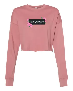 Deluxe Box Logo - Bella & Canvas - Cropped Crewneck Sweatshirt