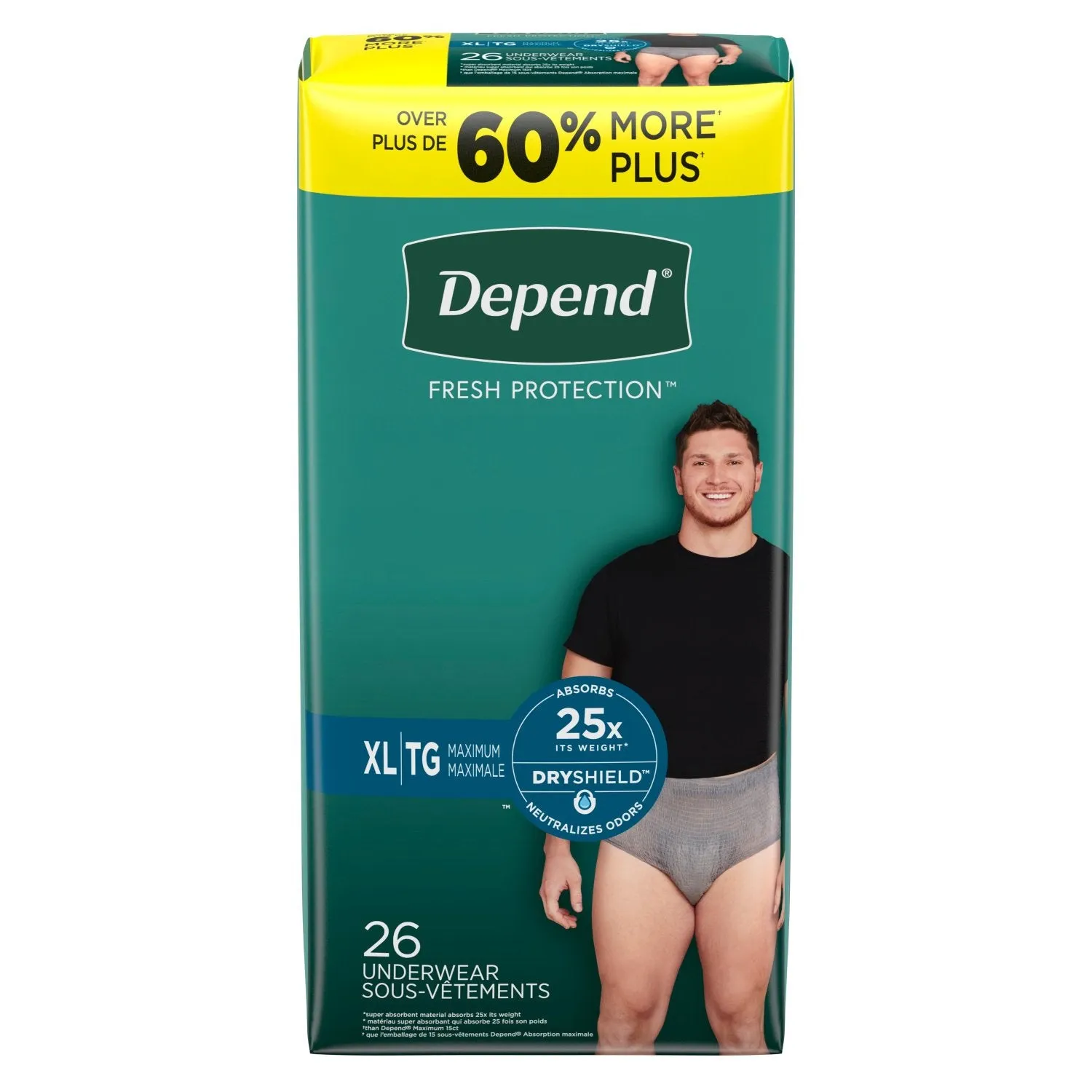 Depend Fresh Protection Adult Incontinence Underwear for Men