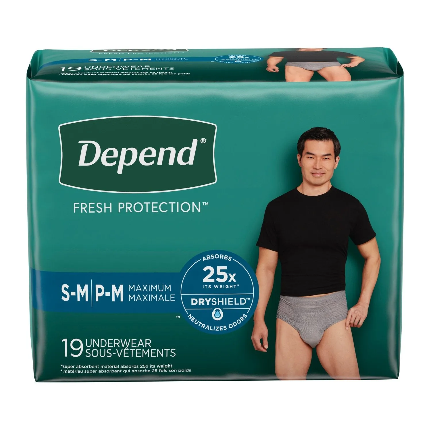 Depend Fresh Protection Adult Incontinence Underwear for Men