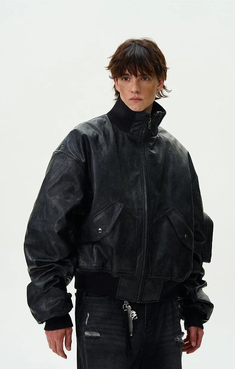 EDEN-ROC FAUX LEATHER JACKET