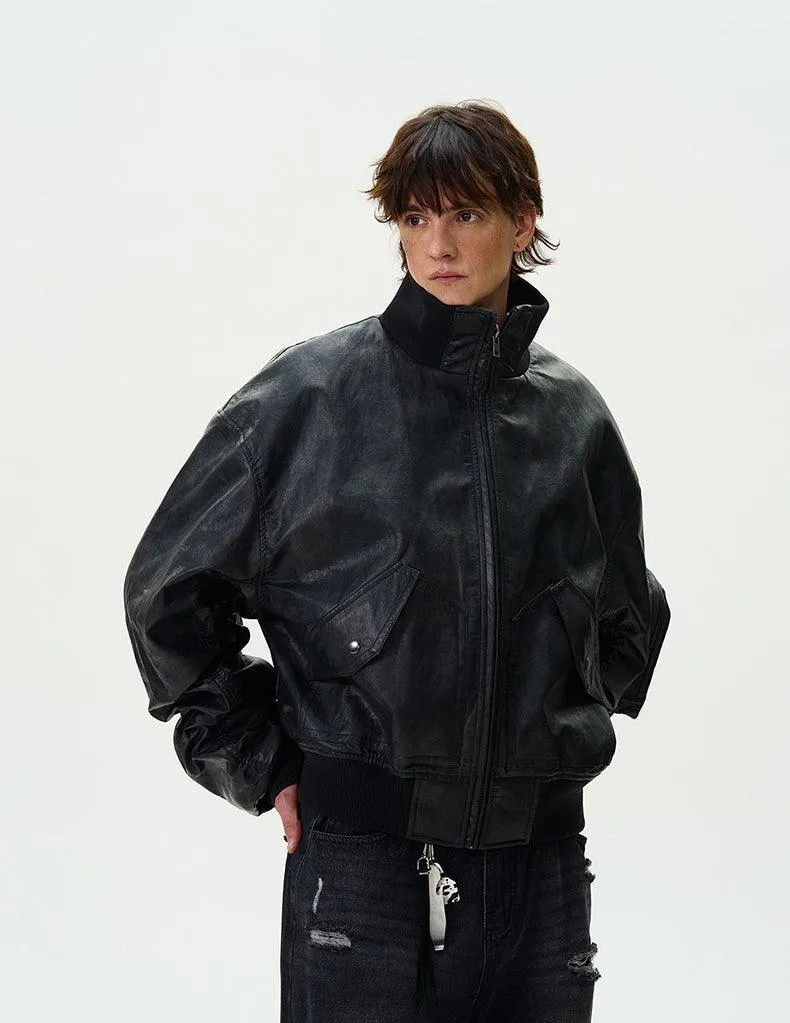 EDEN-ROC FAUX LEATHER JACKET