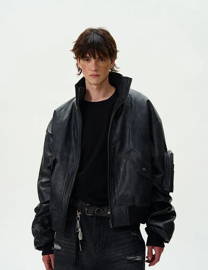 EDEN-ROC FAUX LEATHER JACKET