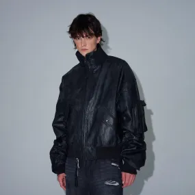 EDEN-ROC FAUX LEATHER JACKET
