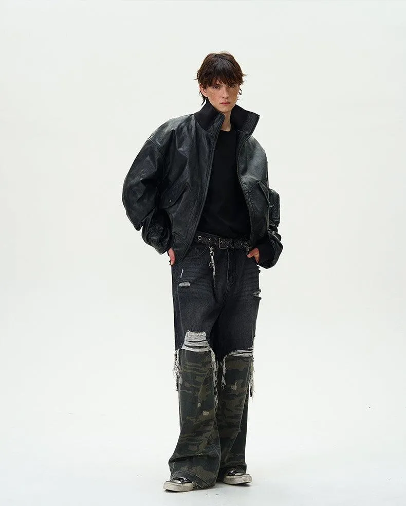 EDEN-ROC FAUX LEATHER JACKET