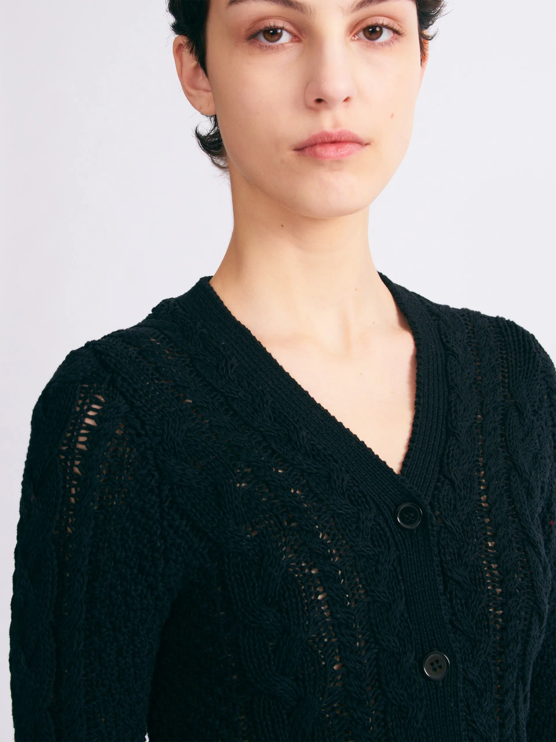 Elmer knit cardigan in navy