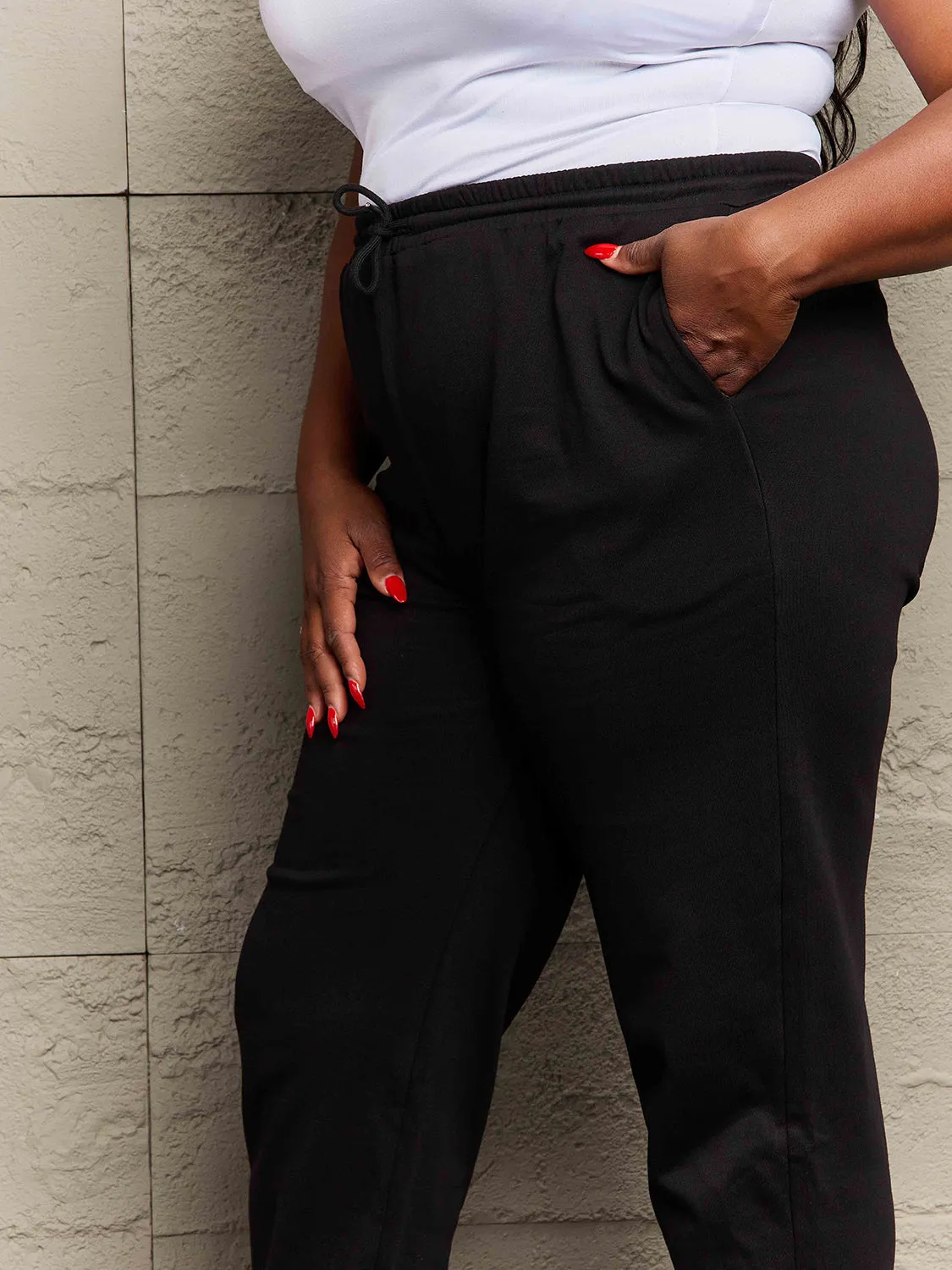 Full Size Drawstring Sweatpants