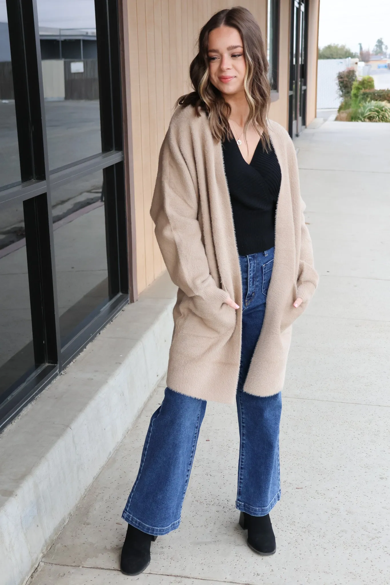 Give Thanks Cardigan In Taupe