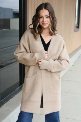 Give Thanks Cardigan In Taupe