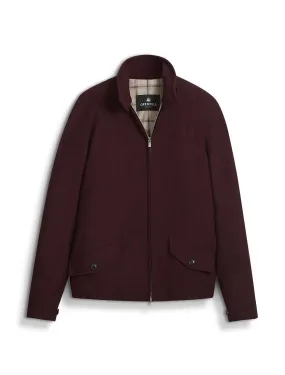 Golfer Merino Wool in Burgundy