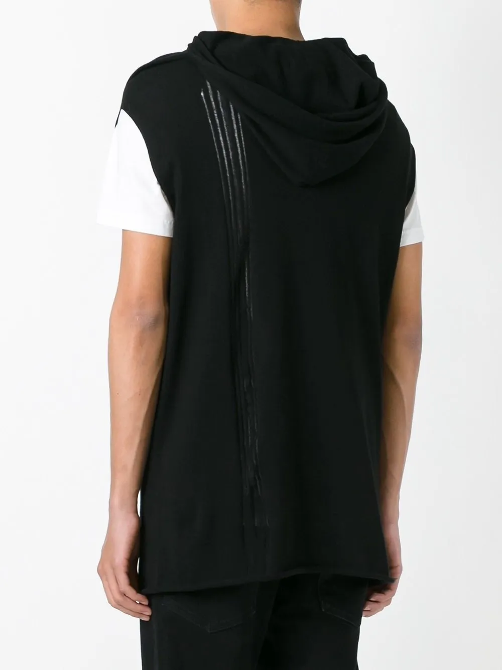 Hooded Sleeveless Jumper