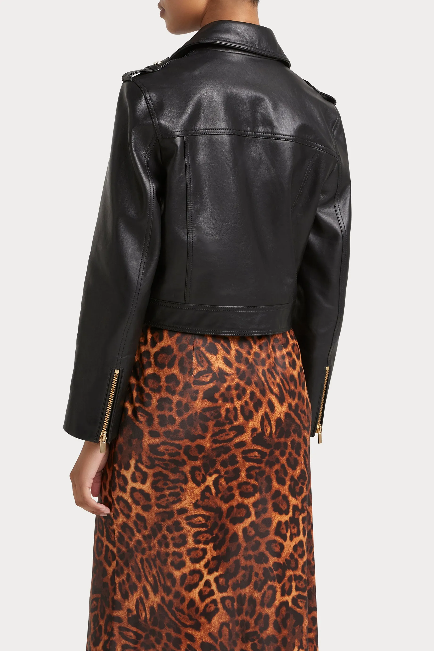 Husk LEATHER JKT - Black