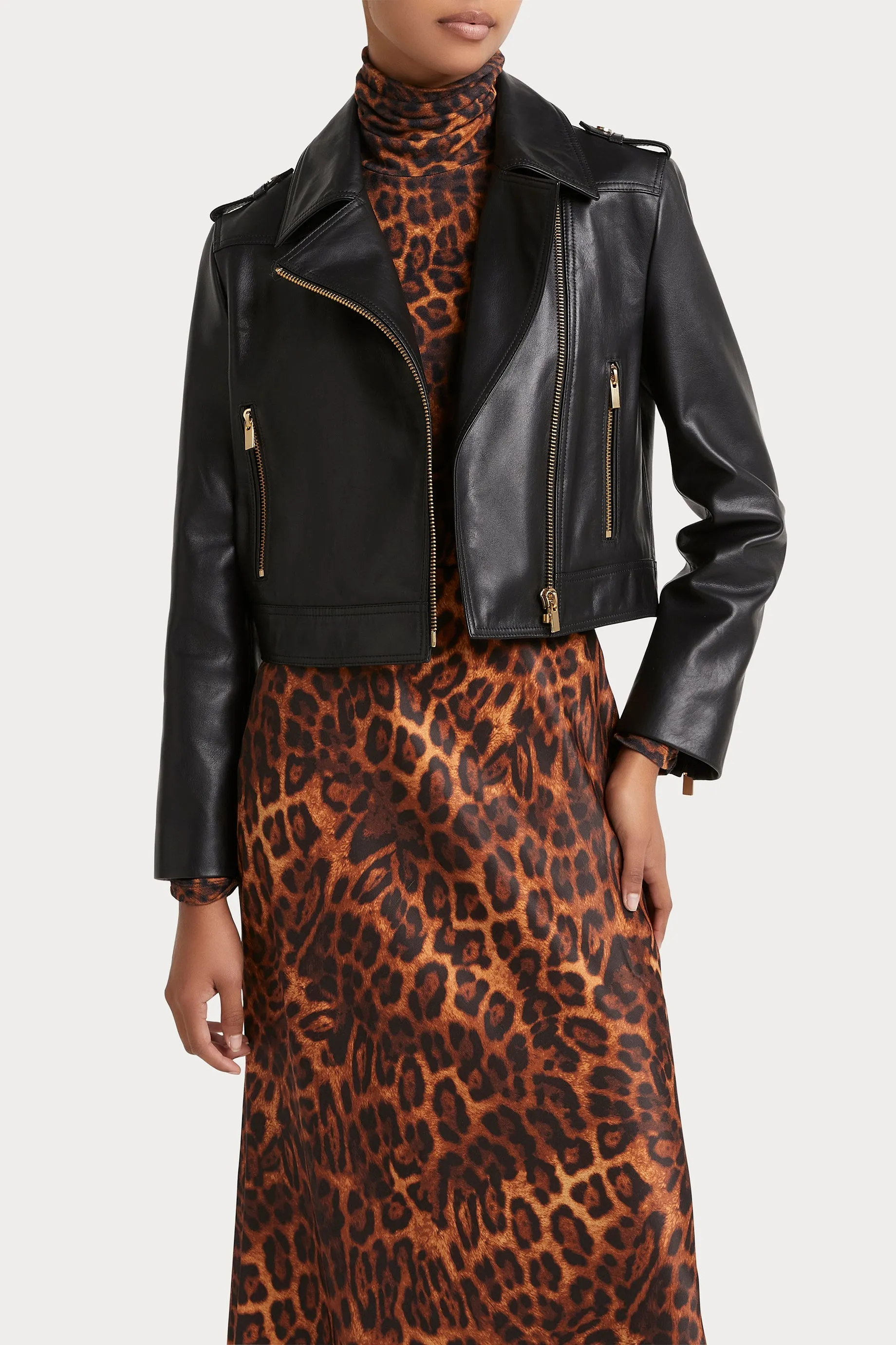 Husk LEATHER JKT - Black