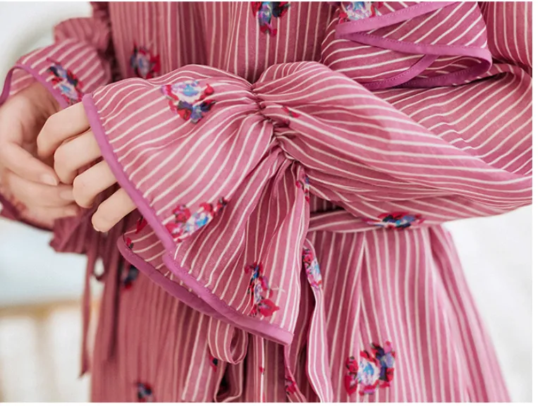 JAM PRINCESS FRILL DETAIL MIDI DRESS WITH FLORAL EMBROIDERY