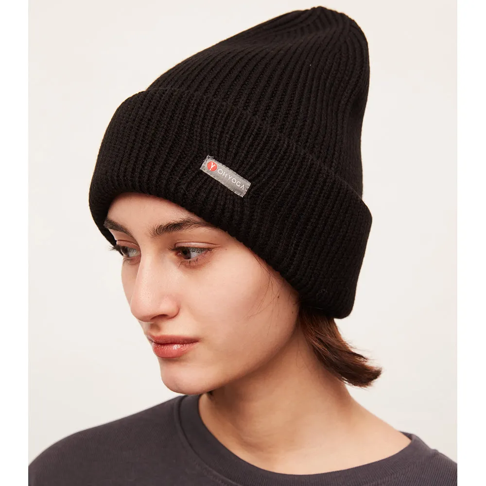 Japan Stock Women's Winter Lock-Tec Sheep Wool Heated Kint Hat