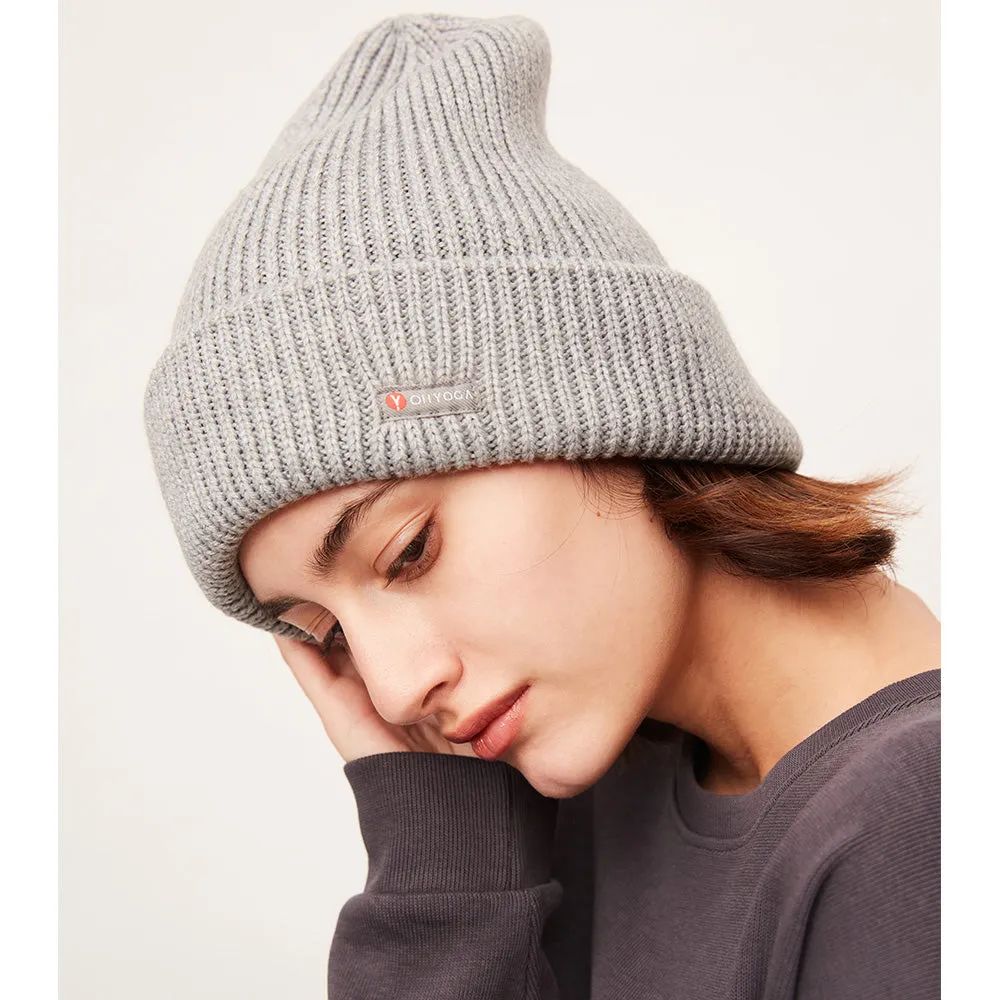 Japan Stock Women's Winter Lock-Tec Sheep Wool Heated Kint Hat